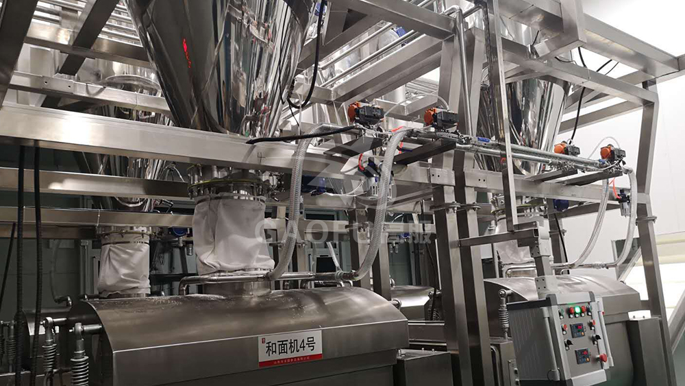 芝麻饼供粉系统