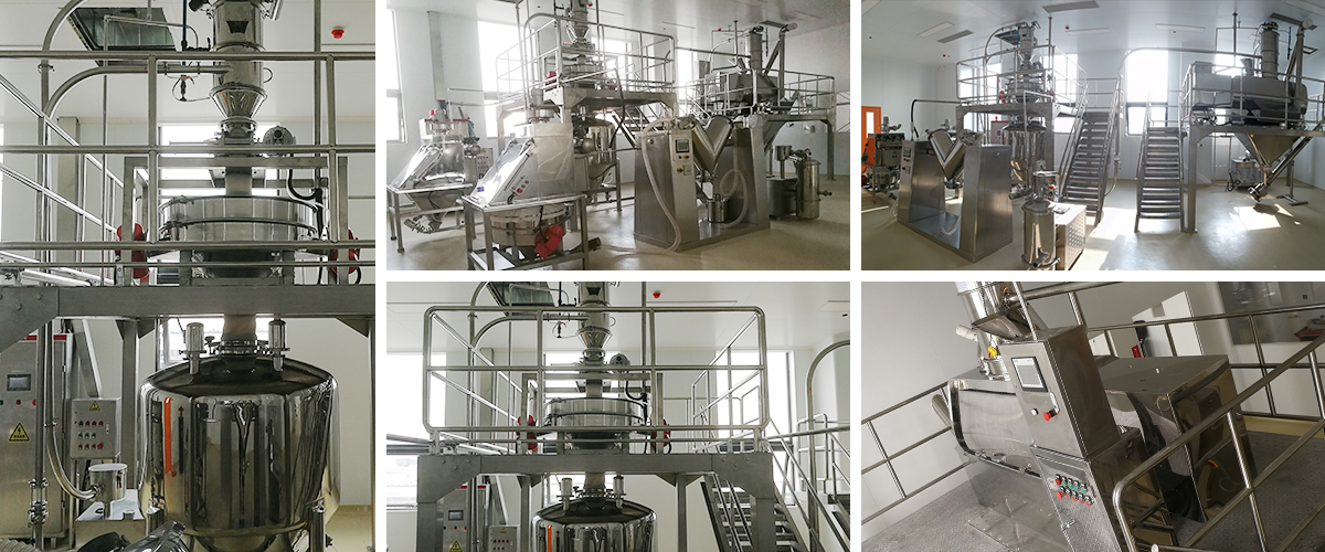 馍干输粉配料系统现场图片